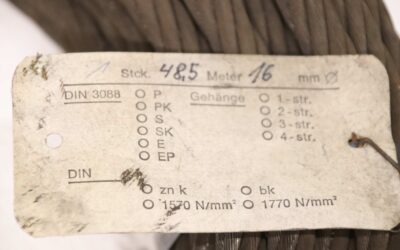 Kranseil Ø 16 mm 48,5 m von Stahl - DIN 3088 – Bild 4