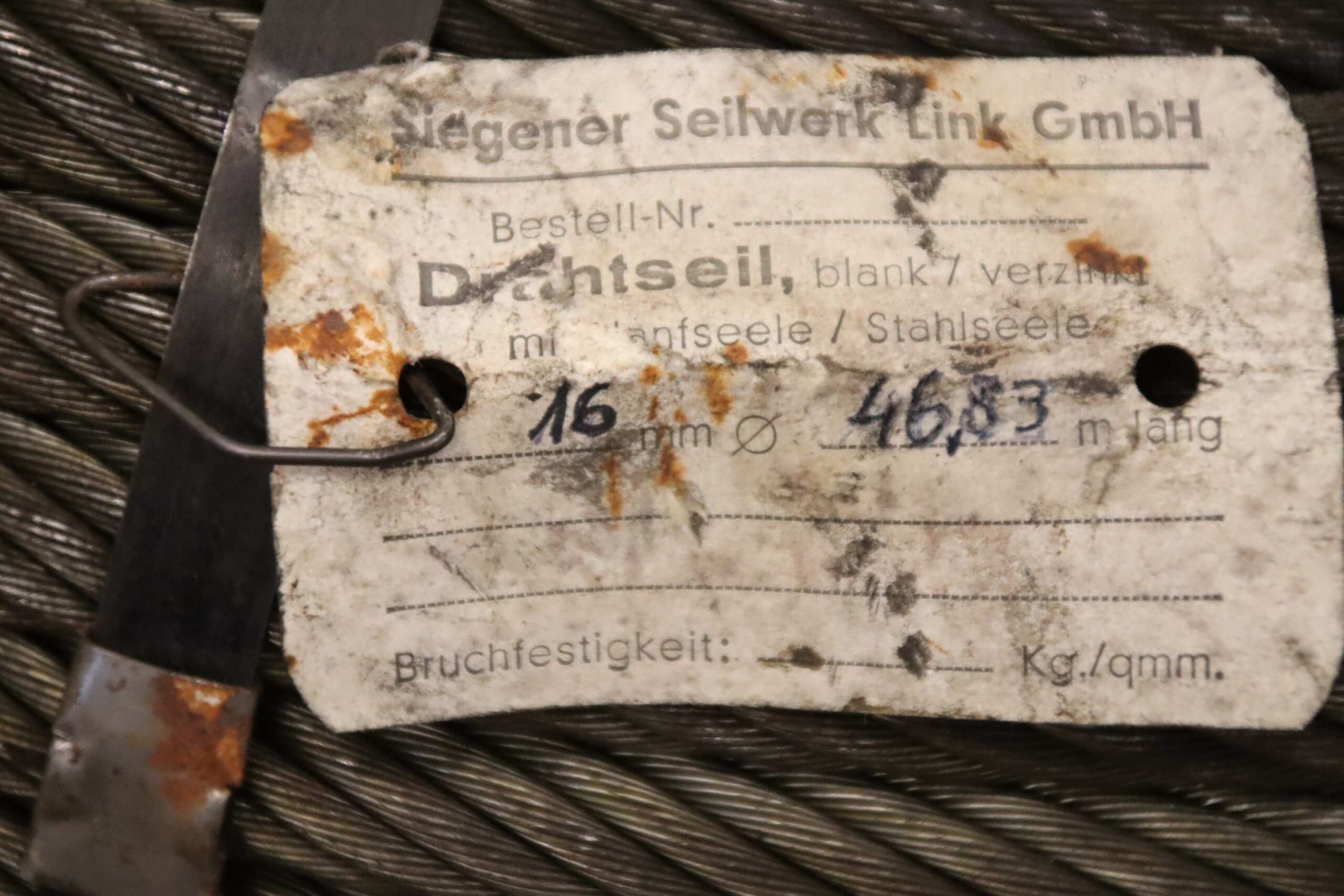Kranseil Ø 16 mm 46,83 m von Siegener Seilwerk Link - blank / verzinkt – Bild 4