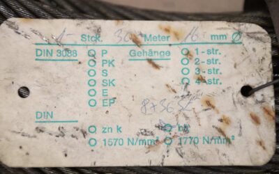 Kranseil Ø 16 mm 30 m von Stahl - DIN 3088  8x36 – Bild 4