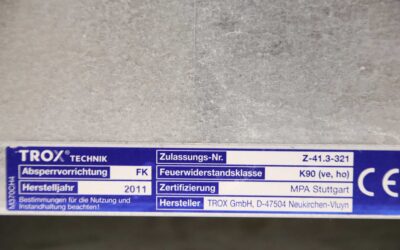 Brandschutzklappe von TROX - FK  390x390x500 mm – Bild 4