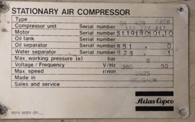 Schraubenblock Verdichterstufe aus Schraubenkompressor von Atlas Copco - GA 408 – Bild 12