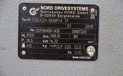 Getriebemotor 18,5 kW 22 U/min von NORD DRIVESYSTEMS - SK7382AZH-180MP/4 TF – Bild 7