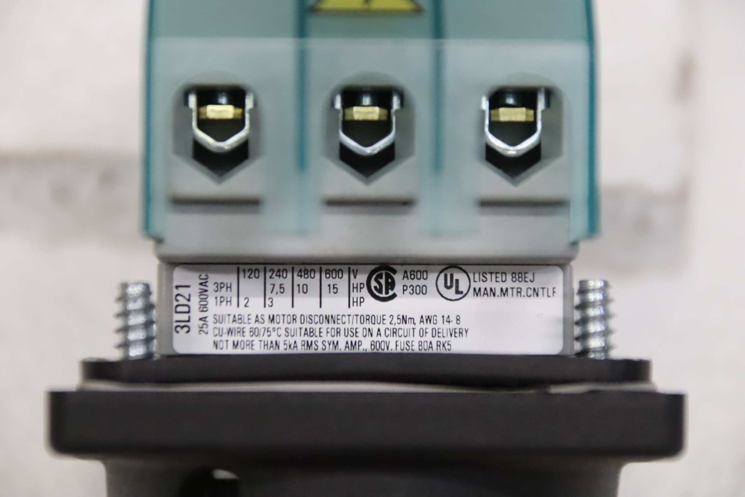 Lasttrennschalter von Siemens - 3LD21 25A – Bild 4