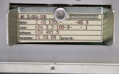 AC-Mainspindle Drive von Indramat Mikron - KDA 3.2-100-3-AP0-W1  VC500D – Bild 4
