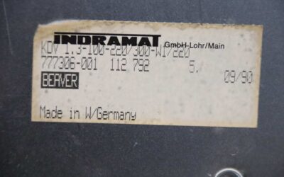 A.C. Servo Power Supply von Indramat Mikron - KDV1-3-100-220/300-W1  VC500D – Bild 4