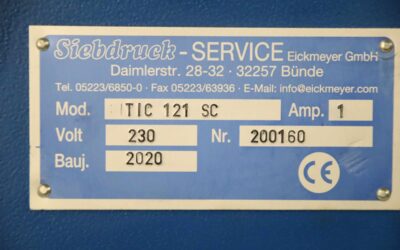 Siebdruckmaschine von Eickmeyer - TIC 121 SC – Bild 4