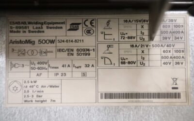 Schutzgasschweißgerät 500 A Puls von Esab - AristoMig 500W – Bild 4