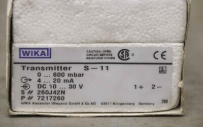 Drucksensor 0 - 600 mbar von WIKA - Transmitter S-11 – Bild 8