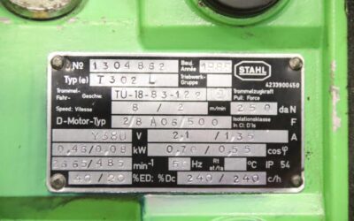Kettenzug mit Fahrwerk 500 kg von Stahl - T 302 L – Bild 4
