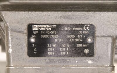 Elektromotor aus Kühlmittelpumpe 3,3 kw 2900 U/min von Brinkmann - TH 45/543 – Bild 4