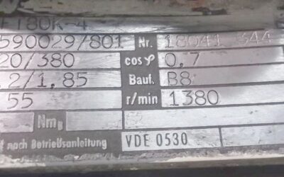 regelbarer Getriebemotor 0,55 kW 21-86 U/min von SEW Eurodrive** - R40VU1 – Bild 5