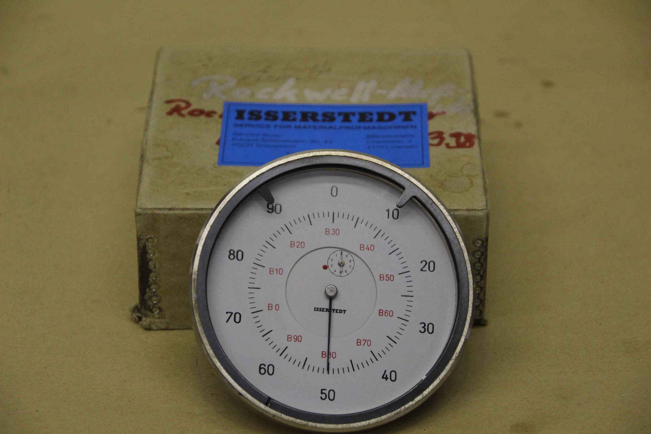 Meßuhr für Härteprüfgerät von Isserstedt WOLPERT - Testor HT – Bild 3