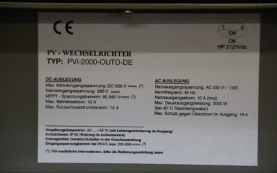 Wechselrichter von Aurora - PVI-2000-OUTD-DE – Bild 6