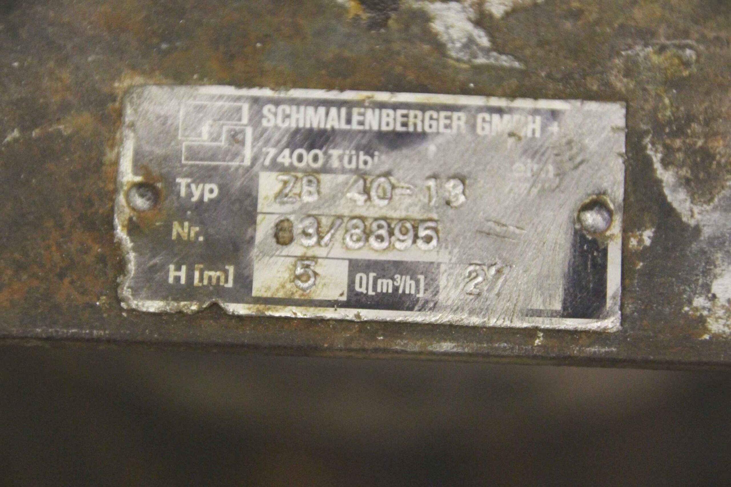 Kreiselpumpe Kühlwasserpumpe von Schmalenberger - ZB 40-18 – Bild 5