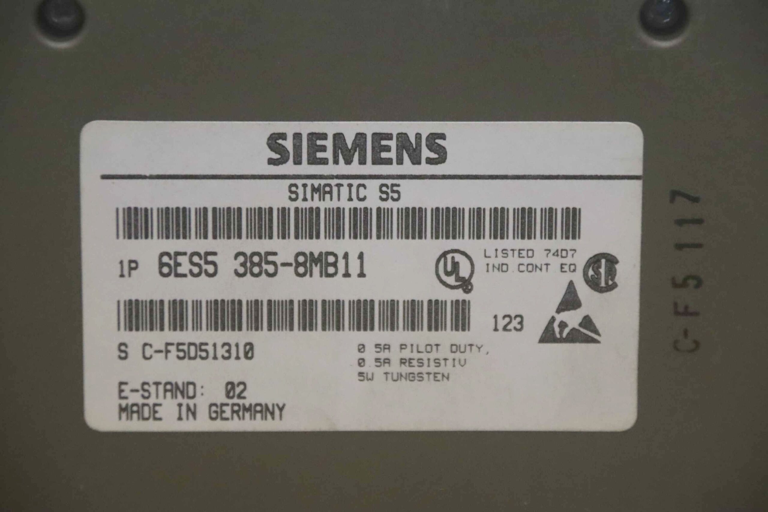High Speed Counter 25/500 kHz von Siemens - 6ES5 385-8MB11 – Bild 4