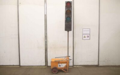 Ampelanlage 2 Stück von nissen - auf Batteriewagen – Bild 3