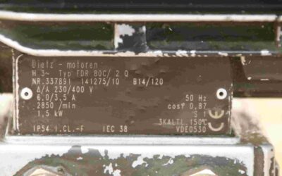 Elektromotor 1,5 kW 2850 U/min von Dietz - FDR 80C/ 2 Q – Bild 4