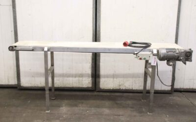 Förderband 14,5 m/min Edelstahl von Hagemann - 2195 x 385 mm – Bild 3