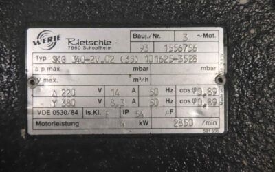 Seitenkanalverdichter 4 kW von Rietschle - SKG 340-2V.02 – Bild 7