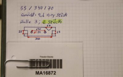 Lünette Unterteil 2 Stück von unbekannt - 79031/4 340/55/H70 mm – Bild 6