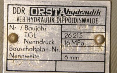 Hydraulikaggregat von Orsta - Typ 6l/200 bar – Bild 7