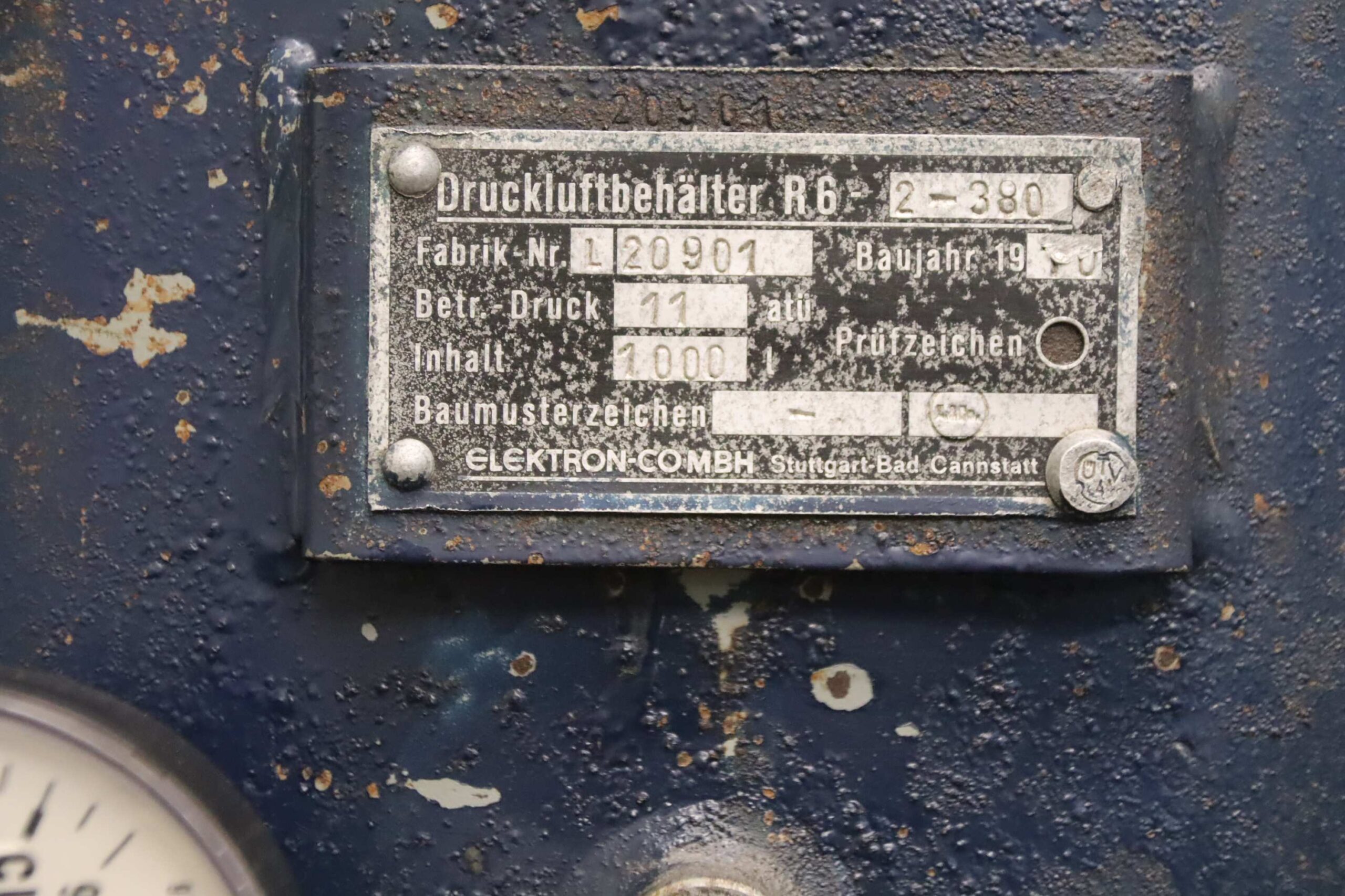 Druckluftbehälter von ELEKTRON-COMBH - 1000 L 11 bar – Bild 4