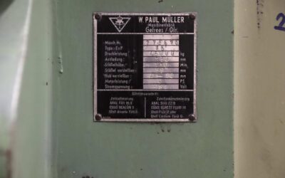Exzenterpresse 45 to von Müller - ExP 45 – Bild 4