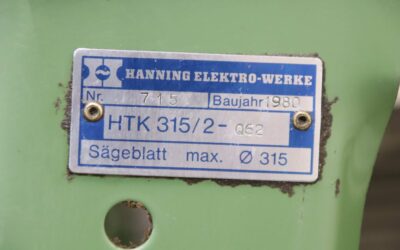 Tischkreissäge von Hanning - HTK 315/2-Q62 – Bild 4