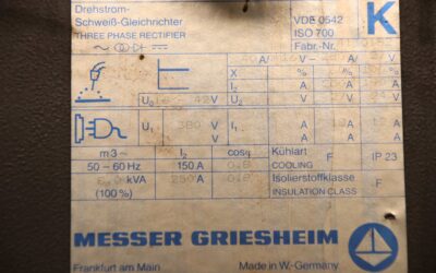 Schutzgasschweißgerät 250 A von Messer Griesheim - Euromag 25-2 – Bild 4