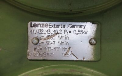 regelbarer Getriebemotor 0,55 kW  36-7 U/min von Lenze HEW - 11.432.13.10.2 1/88 12.602.10.1.1 TM80-4S – Bild 5