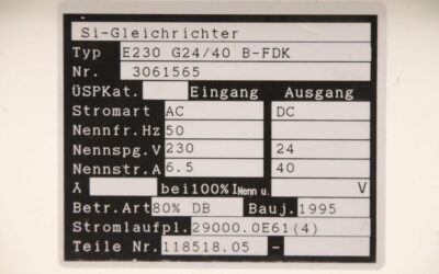 Ladegerät für Stapler 24 V/40 A von FDK - E230 G24/40 B-FDK – Bild 5