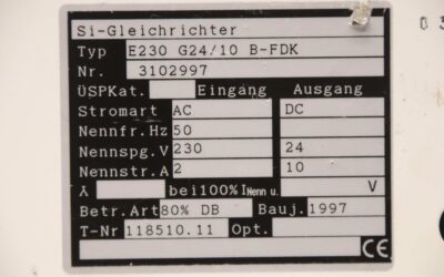 Ladegerät für Stapler 24 V/10 A von FDK - E230 G24/40 B-FDK – Bild 5
