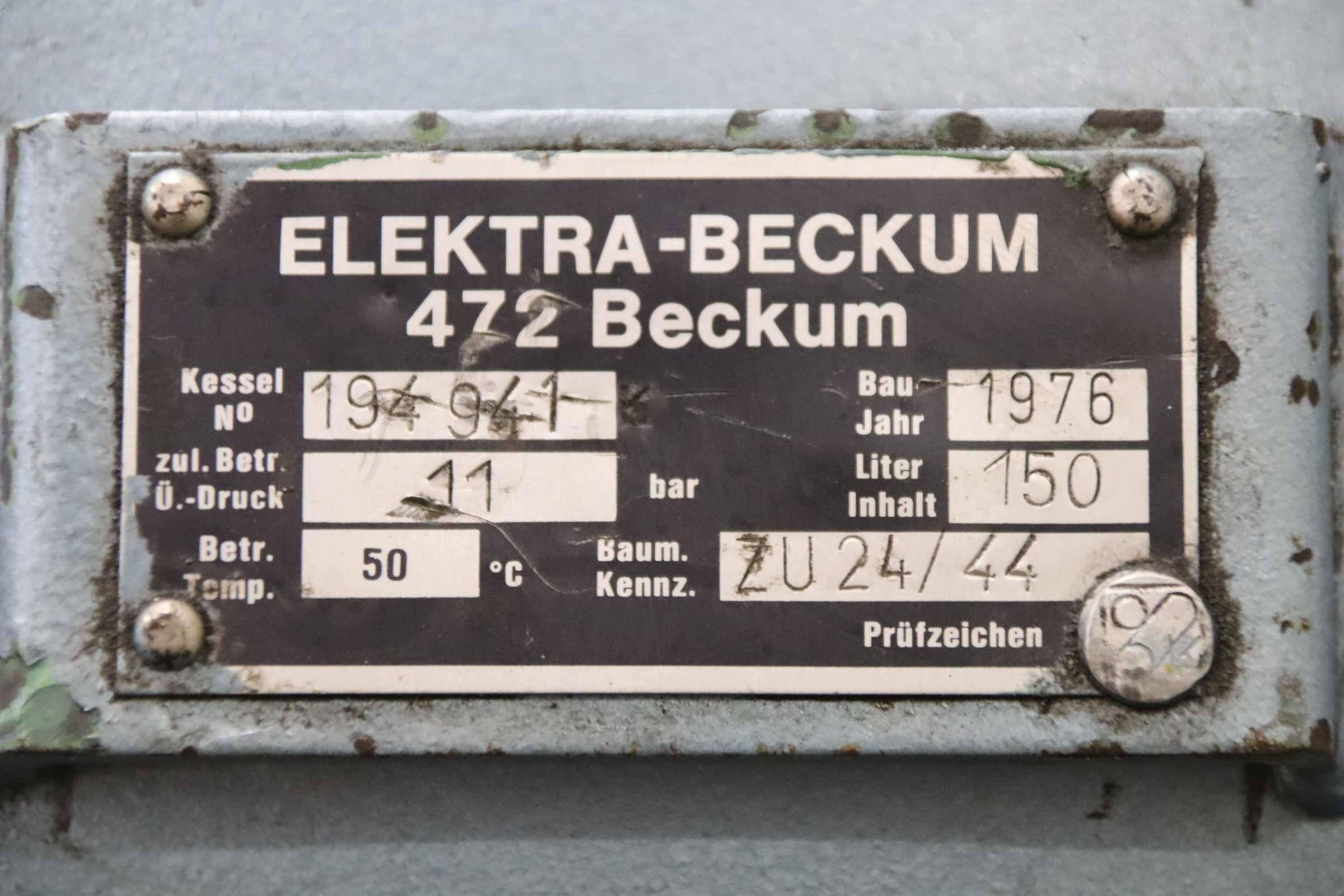 Druckluftbehälter von Elektra-Beckum - 150 L 11 bar – Bild 4