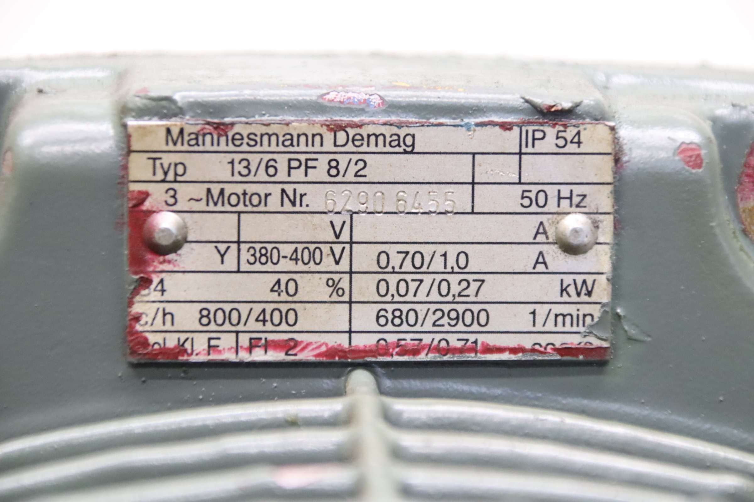 Getriebemotor 0,07/0,27 kW 680/2900 U/min U/min von Mannesmann Demag - 13/6 PF 8/2 – Bild 7