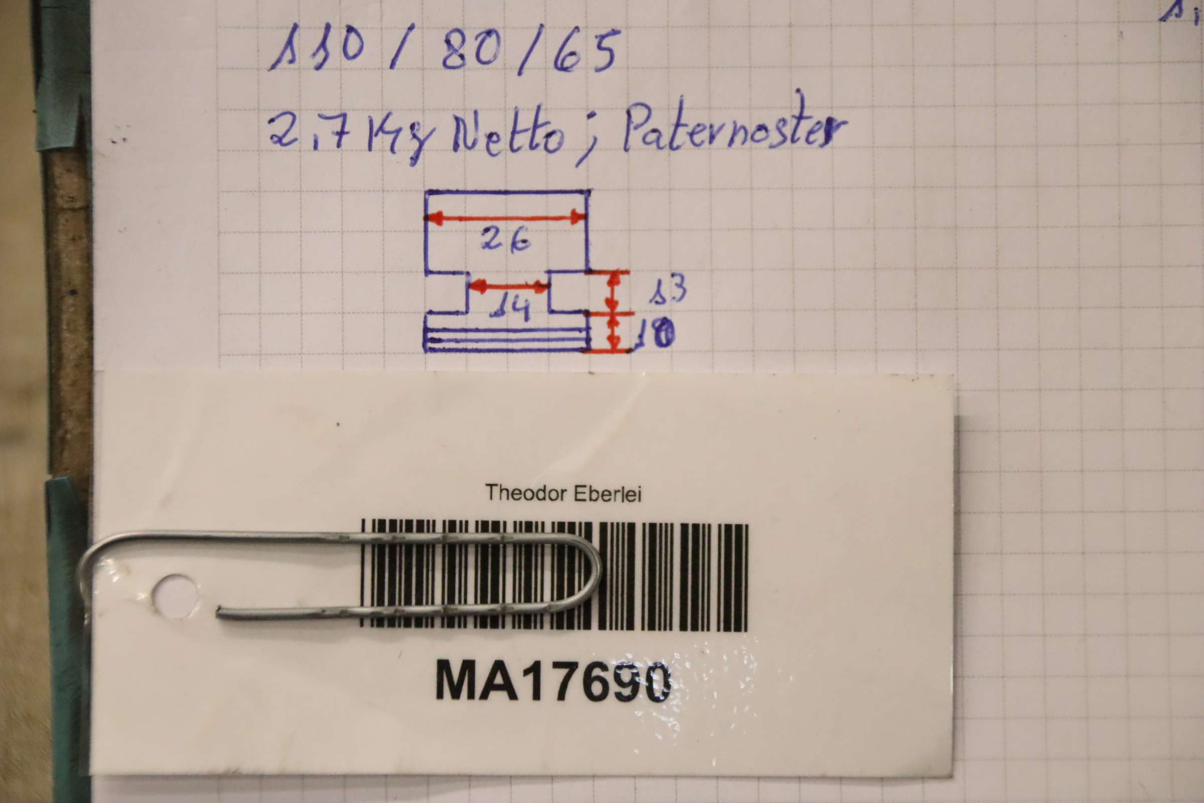 Wechselbacken von unbekannt - Breite 26 mm – Bild 6