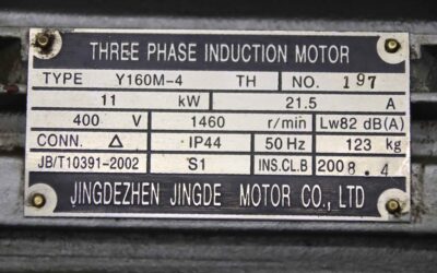 Elektromotor 11 kW 1460 U/min von Jingdezhen** - Y160M-4 – Bild 4