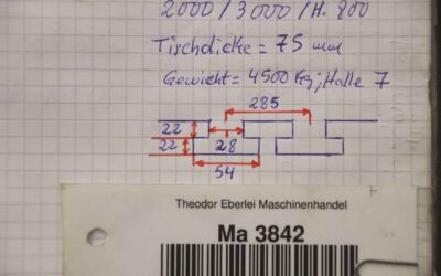 Aufspannplatte mit T Nut von unbekannt - 3000/2000/H800 mm – Bild 13