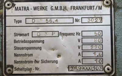 Drehmaschine Flanschdrehmaschine von Matra** - D 56.4 – Bild 4