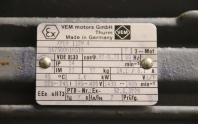 Absauggebläse 3,6 kW von VEM - Ex geschützt – Bild 9