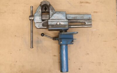 Bankschraubstock höhenverstellbar von Heuer Front - Spannweite 230 mm – Bild 4