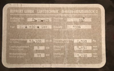 Staubabsauggebläse 11 kW von Rippert - HL-450- Cex – Bild 4