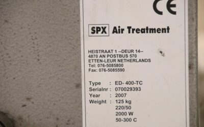 Trockenofen 2 kW 300 °C von Delair - SPX ED-400-TC – Bild 4