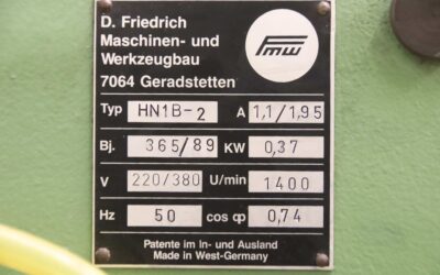 Taumelnietmaschine von FMW - HN1B-2 – Bild 4