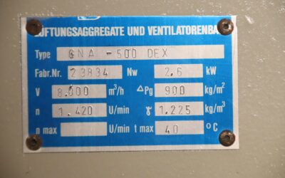 Staubabsauggebläse 4 kW von Novenco - CNA-500 DE X – Bild 4
