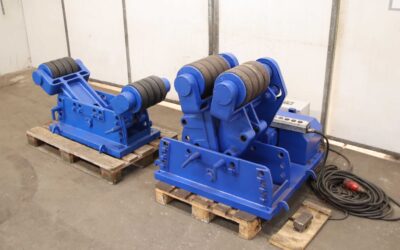 Behälterdrehvorrichtung   Ton von Deuma Heitze - 406/2 G Rollenabstand 290 - 1100 mm