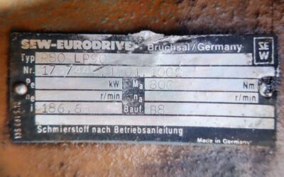 Getriebemotor 1,1 kW 8 U/min von SEW-Eurodrive ETM - R80 LP90  IMB5-90Sx1,1x1500A – Bild 5