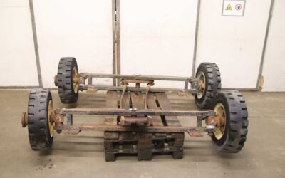 Fahrgestell für Schwerlast-Transportwagen von unbekannt - 2-Achs-Lenkung  Achsabstand 1040 mm – Bild 3