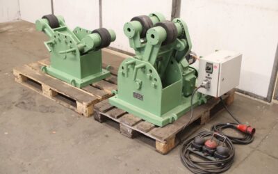 Behälterdrehvorrichtung   Ton von Heitze - 405/0 Rollenabstand 240 - 780 mm