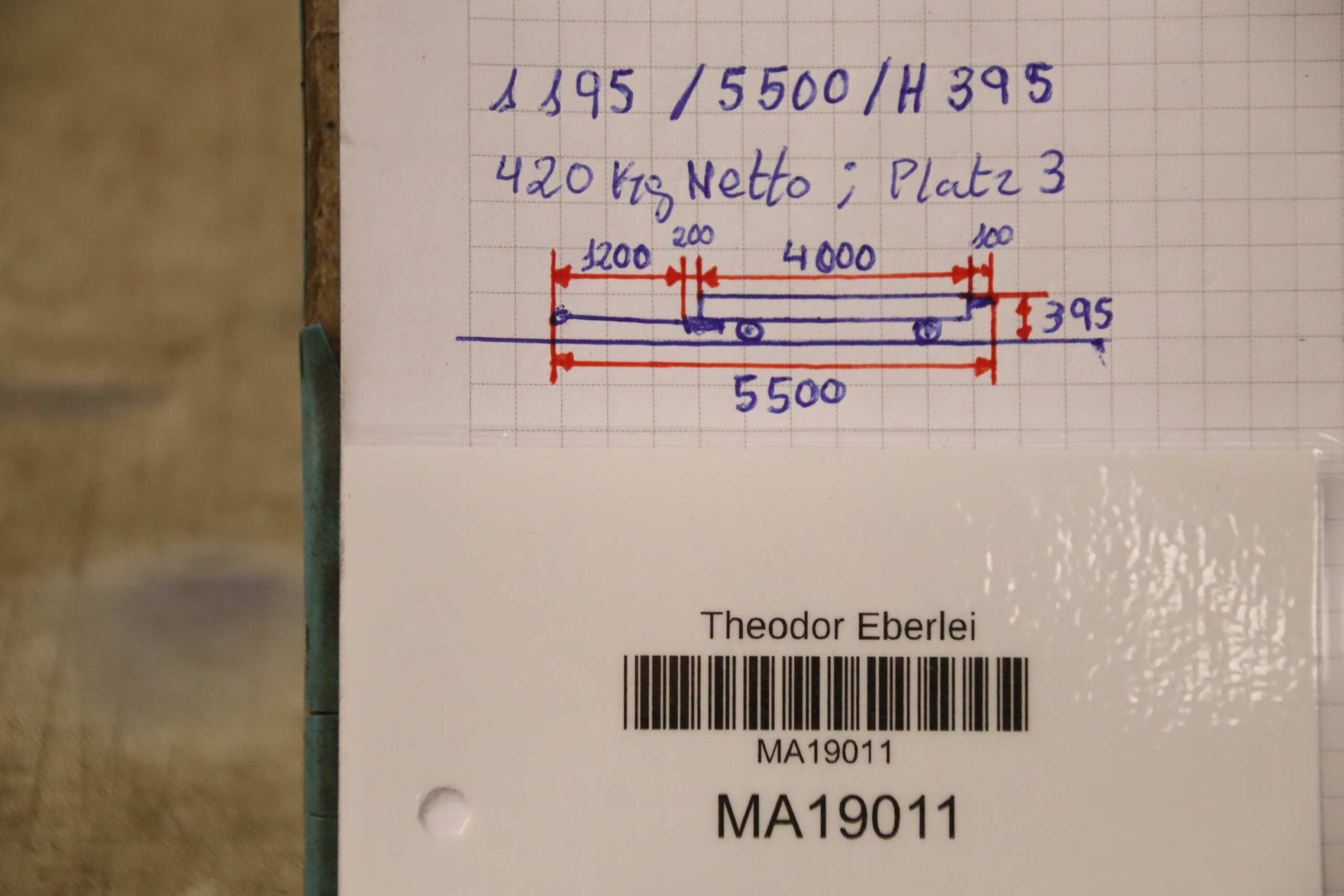 Schwerlast-Transportwagen 3 Tonnen von unbekannt - 4000/1195/H395 mm – Bild 10
