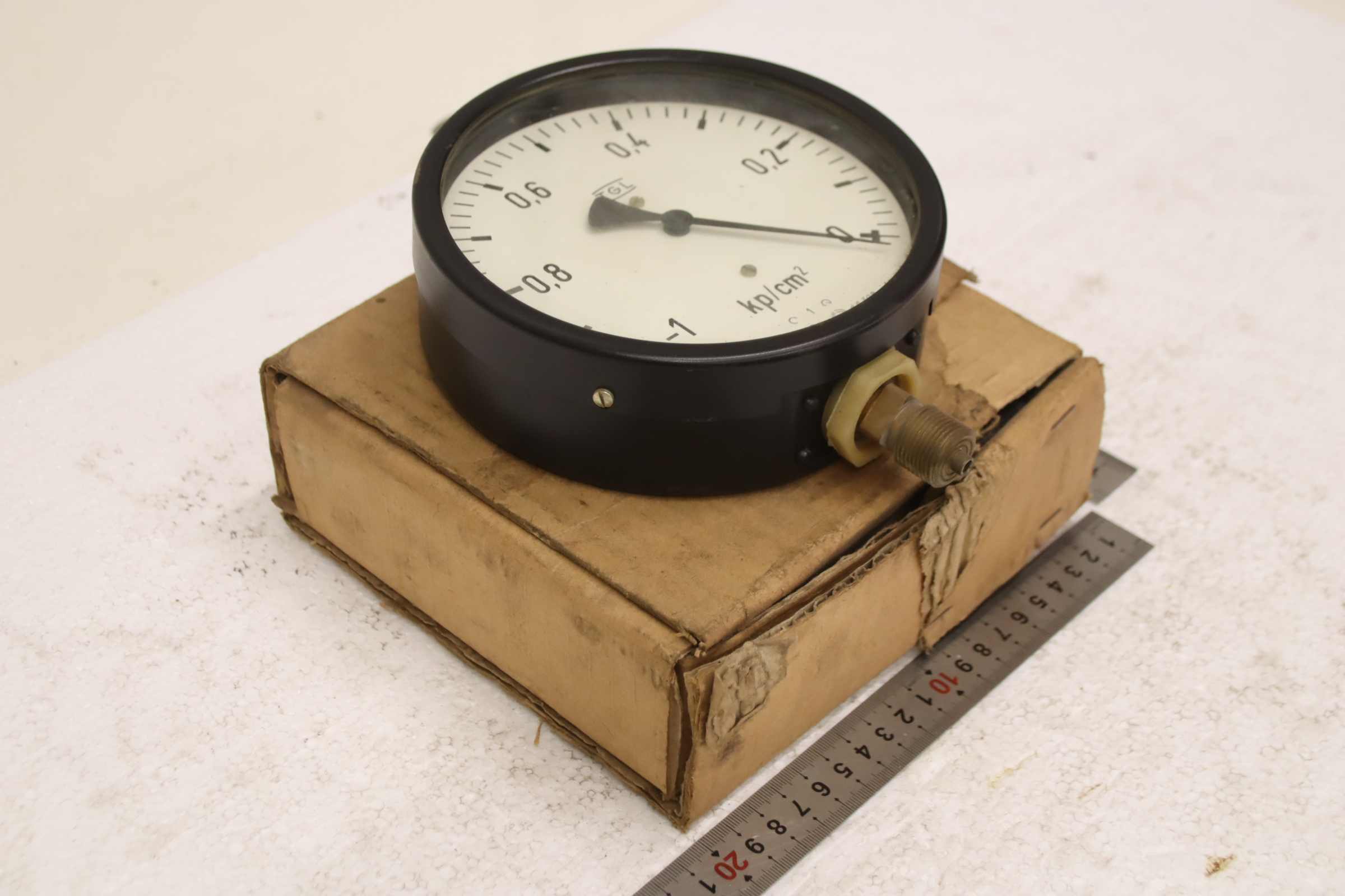 Manometer -1-0 bar / -1-0 kp/cm² von TGL** - 1/BM 20/2 160Ø -1-0 kp/cm² – Bild 2